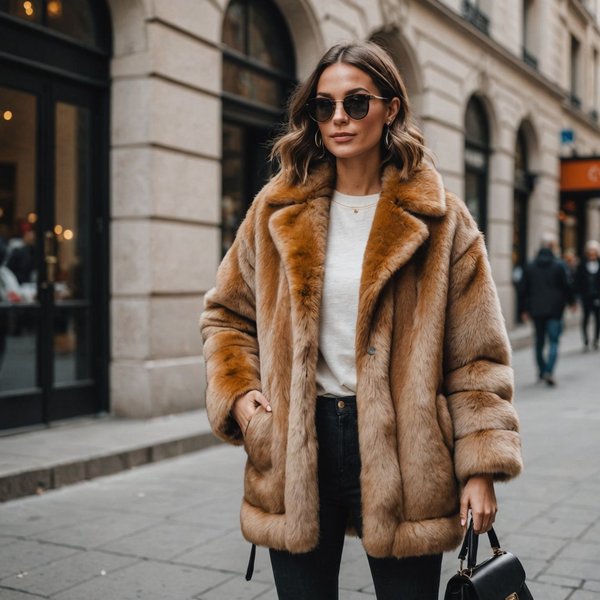 Quels conseils pour porter un manteau en fausse fourrure sans paraître trop volumineux?